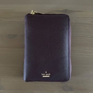 Kate Spade Cameron Street Planner Agenda in eggplant/purple Saffiano Leather